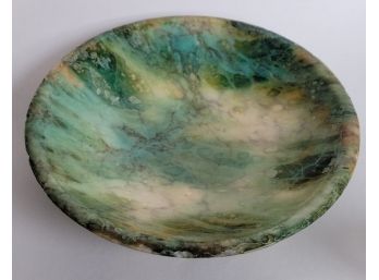 Stunning Moss Agate Natural Stone Bowl