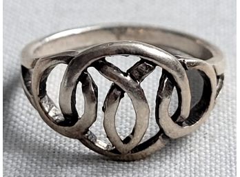 Pretty Sterling Silver Infinity Knot Ring