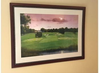 Large Framed Golf Print By Diane Romanello