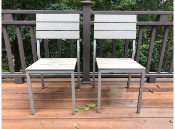 Pair Of Outdoor Deck Chairs