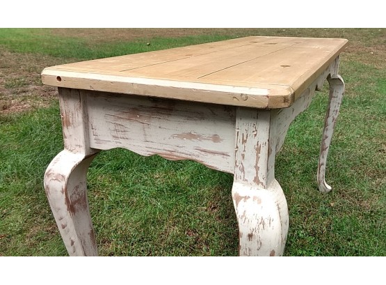 Distressed Rustic White Table