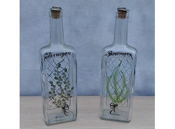 2 'Casalina' Glass Bottles