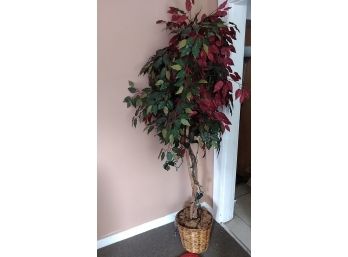 Artificial Tree In Basket/pot With Lights