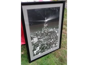 'Empire Of Lights' Empire State Building Framed Print