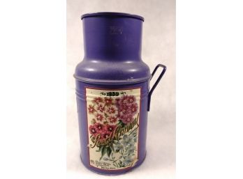 Metal Floral Themed Canister