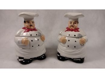 2 Italian Chef Canisters