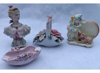 4 Pieces Of Vintage Porcelain And Ceramic