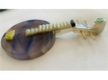 Purple Jade Instrument 3.75 Inches Long