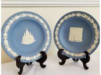 Blue Wedgwood Jasperware Plates Made In England