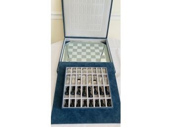 Impressive Swarovski Silver Crystal Chess Set