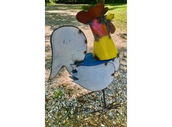 Rooster For Your Lawn All Metal