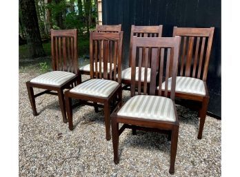 6 Dining Room Chairs All Wood And Solid