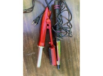 A Pair Of Styling Irons An In Styler And A Hot Tools Brand Like New