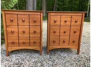 Pair Of 3 Drawer Side Tables Very Clean