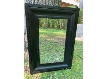 Very Nicely Black Wood Framed Mirror
