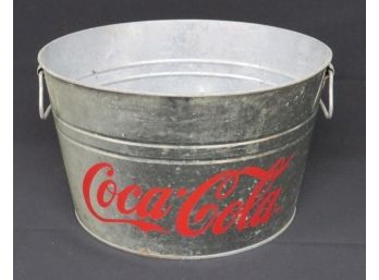 Galvanized Coca-Cola Advertising Washtub/party Pail