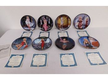 Silver Screen Marilyn Collectible Plate Series By V. Gadino / Bradford Exchange With COAs