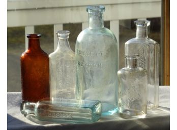 A Grouping Of  Late 19th/early 20th Century Chemical / Pharmaceutical Bottles