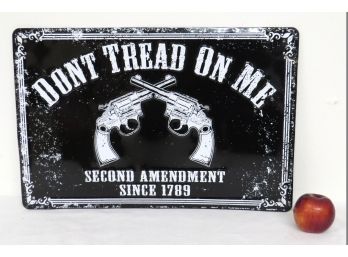 Don't Tread On Me - 2nd Amendment Rights Pressed Aluminum Sign J Frame 38's