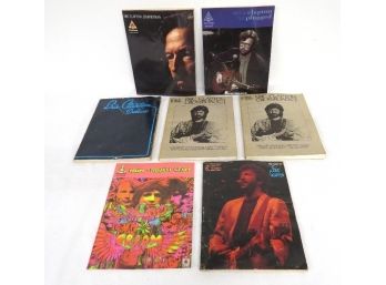 Lot Of Seven (7) Eric Clapton Guitar Music Books - Learn All The Songs