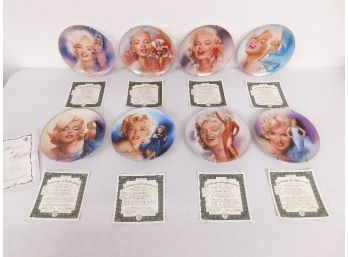 'All That Glitters' Reflections Of Marilyn Collection 8 Collector Plates By Bradford Exchange & Chris Natorile