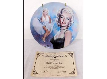 Marilyn Monroe Collector Plate Susie Morton Commemorative With COA