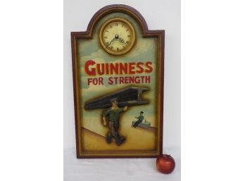 Guinness Beer Advertising Clock / Bar Sign