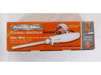 Proctor Silex Durable Electric Carving Knife- New In Box