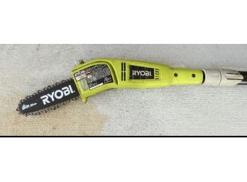 Ryobi 8' Electric Pole Saw Or Tree Saw, Extendable Pole, Comfort Grip
