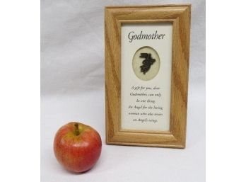 Oak Finish Framed Godmother's Gift