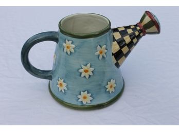 Sakura By Debbie Mumm Decorative Hand Painted Pitcher/Watering Can - Stands 6' Tall