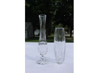 Two Waterford Crystal Bud Vases