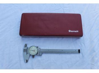 Starrett No.120 Stainless Steel Dial Caliper 0 - 6', .001' DIV. With Case