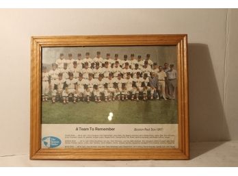 Vintage 1967 Boston Red Sox 'A Team To Remember' Team Photo From Boston Globe