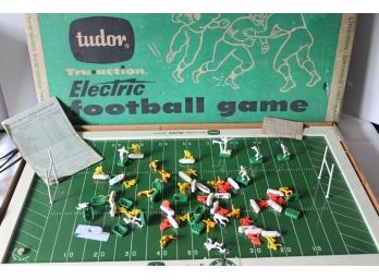 Tudor Tru-Action Electric Football Game Like New In Original Box
