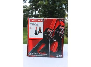 Brand New Craftsman 2 High-Lift Car Jack Stands - 8,000 Lbs. - 3 Tons