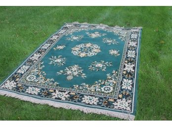 Hunter Green Polynaise Fine Woven Oriental Rug -Classic Peking -  Made In U.S.A. By Orian Rugs