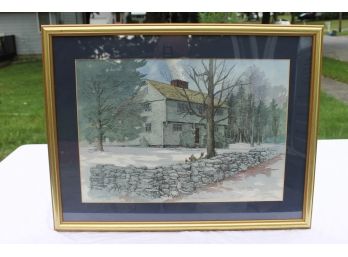 Limited Edition Of An 1985 Tyler Framed Print Of Stanley Whitman House #107/500