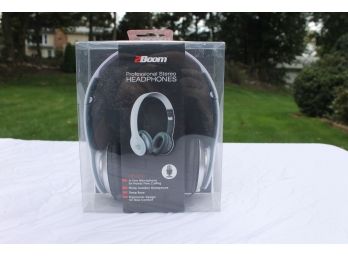 2Boom Professional Stereo Noise Isolation Headphones - Deep Bass & Hands Free Calling