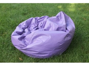 Purple Leather Bean Bag Chair