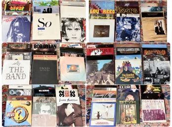 Large Collection Of Iconic Record Albums: Classic Rock, Pop, Soul