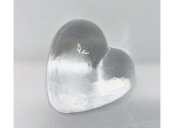 Simon Pearce Crystal Heart Paperweight