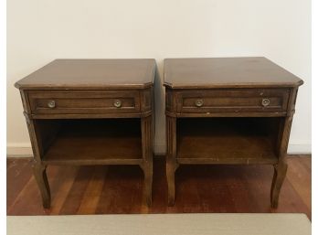 Pair Of Johnson Furniture Co Vintage Nightstands