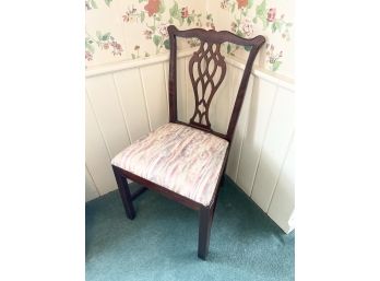 Vintage Pierced Splat Back Side Chair