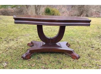 Wooden Side Table W Nice Detailed Feet