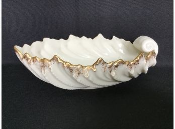 Lenox Shell Shaped Cream With Gold Trim