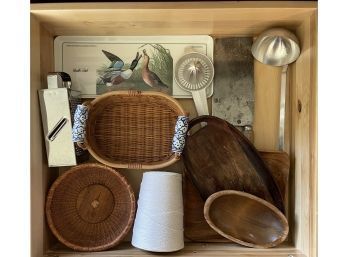 Kitchen Miscellaneous  - Wooden Bowls, Trays, Baskets,cooking Twine, Etc