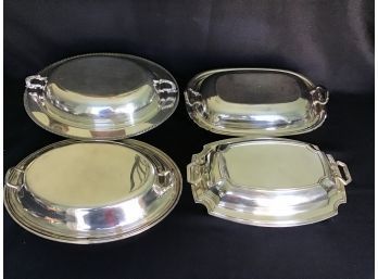 Silver Plated Lidded Serving Dishes - Reed & Barton, Gorham, Cornwall, Wilcox