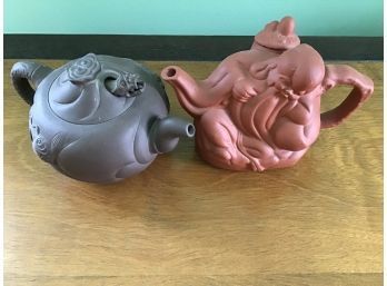 Chinese Yixing Zisha Clay Teapots - Dragon With Movable Head And Sleeping Buddha