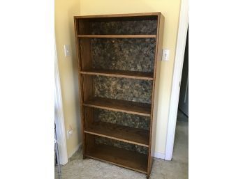 Oak Bookcase With Adjustable Shelves - Sturdy